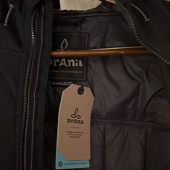 NWT Men’s prAna “Zion Quilted Jacket” Heavy or Down, Black XXL - Picture 6 of 9